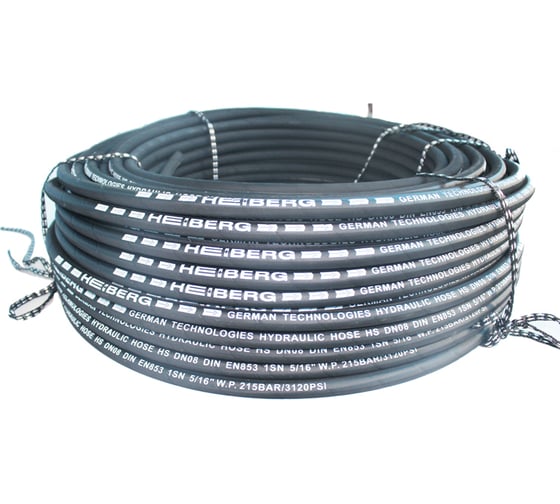 Изображение товара Рукав высокого давления HEIBERG Dn08 DIN EN853 1SN, 5/16",W.P.215 BAR,100 м 0001SN8