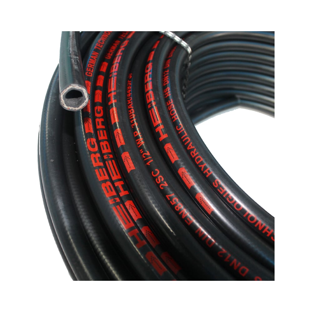 Изображение товара Рукав высокого давления HEIBERG Dn25 DIN EN857 2SC ,1",W.P.225 BAR, 50 м 0002SC25