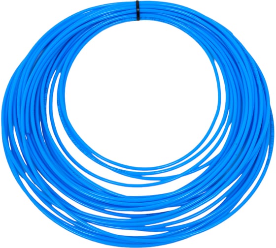 Изображение товара Пневмотрубка полиуретановая HIMPT 25 м pu95 4x2.5 мм (8 атм, голубая) китай 00-00010131