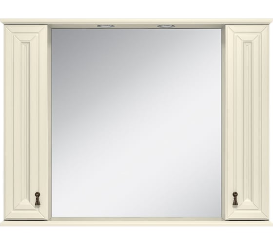 Изображение товара Зеркало-шкаф Misty лувр 105 слоновая кость П-Лвр03105-10142Ш
