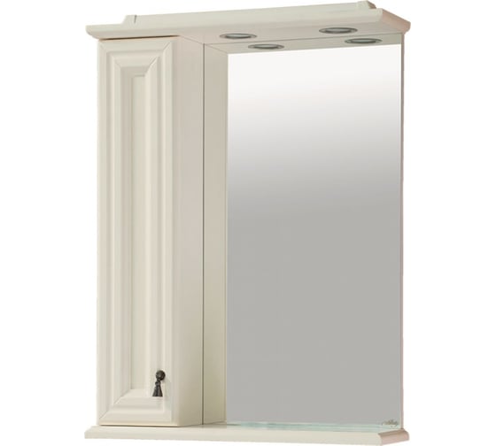 Изображение товара Зеркало-шкаф Misty лувр 65 слоновая кость, левый П-Лвр03065-1014Л