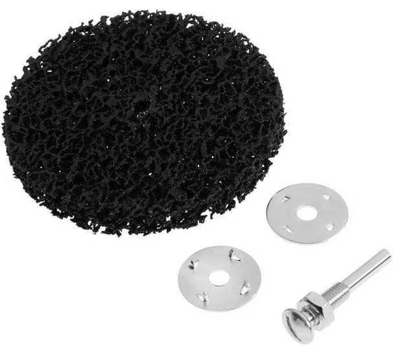 Изображение товара Круг коралловый по металлу для шлифовки и полировки 115 мм, М8, с адаптером ТУНДРА 9718204