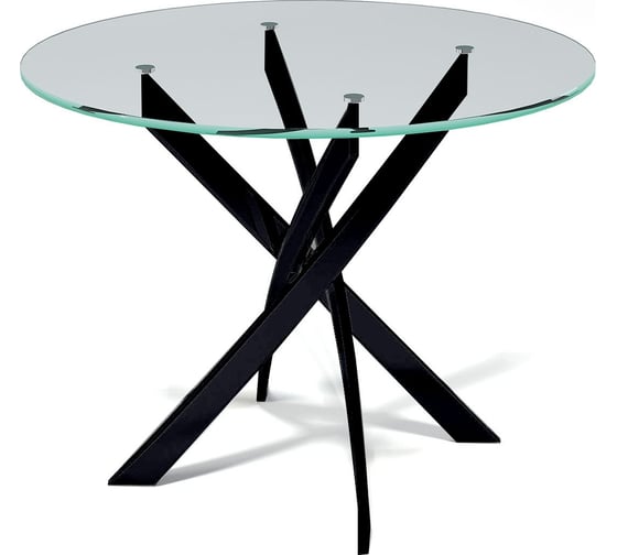 Изображение товара Стол KENNER R1000 черный/стекло белое глянец 325427