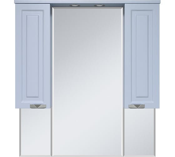 Изображение товара Зеркало-шкаф Misty терра 90 серое П-Тер02090-0501