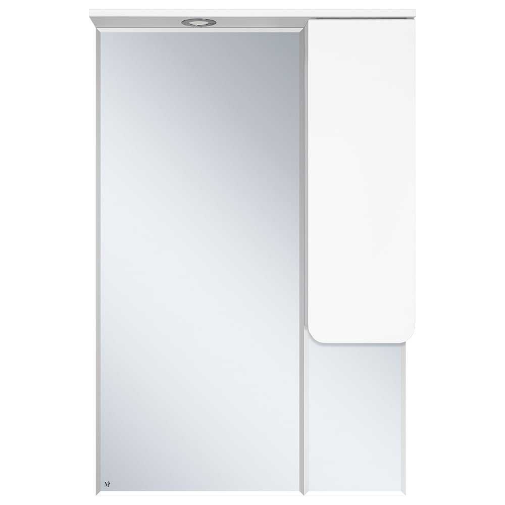 Изображение товара Зеркало-шкаф Misty чегет 65 белая эмаль, правый П-Чег-02065-01П