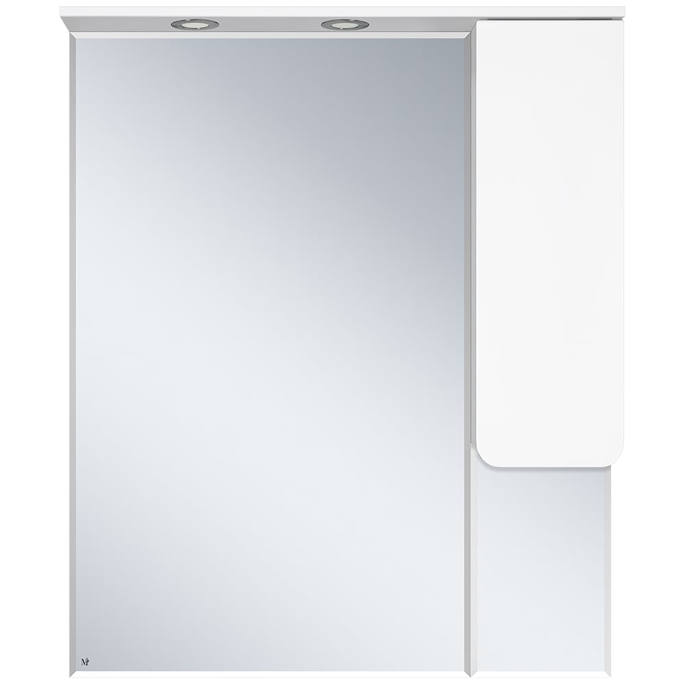 Изображение товара Зеркало-шкаф Misty чегет 85 белая эмаль, правый П-Чег-02085-01П