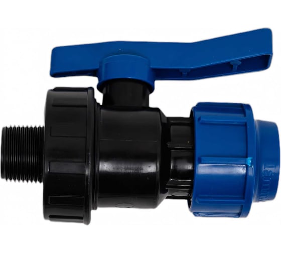 Изображение товара Компрессионный кран для ПЭ труб LAMMIN нр 25x3/4" Lm34105025020