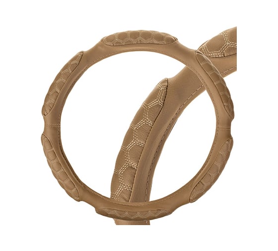 Изображение товара Оплетка SKYWAY Sponge turtle 6 подушечек, L, бежевая, экокожа S01102239