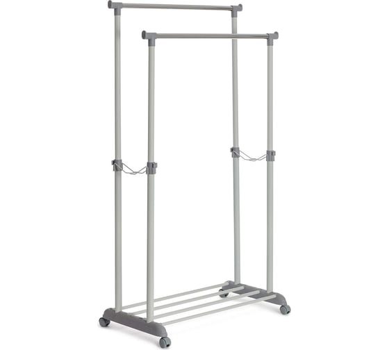 Изображение товара Вешалка Tetchair Jet металл, пластик, 86x44x166 см, темно-серый/светло-серый/хром 19248