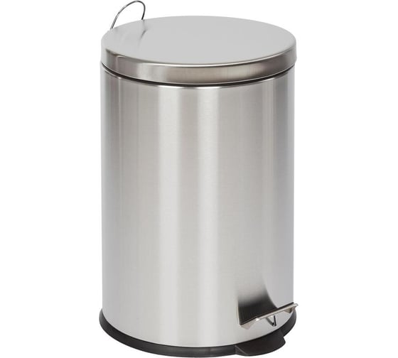 Изображение товара Мусорное ведро Luscan с педалью и доводчиком, 20 л, матовое, нержавеющая сталь 1744793