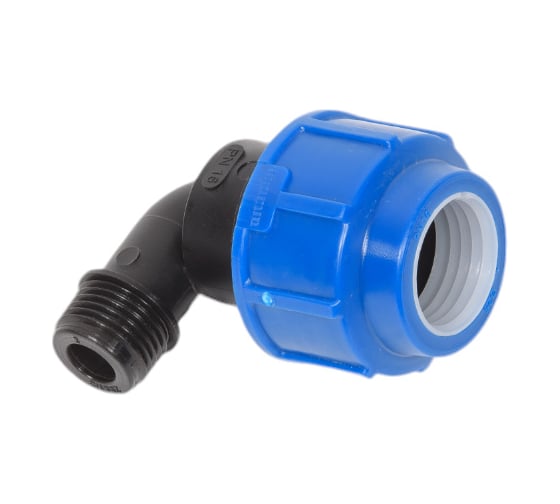 Изображение товара Компрессионный отвод для ПЭ труб LAMMIN нр 25x1/2" Lm34008025015