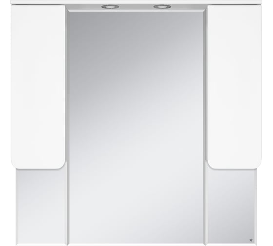 Изображение товара Зеркальный шкаф Misty чегет -105 (свет) белая эмаль П-Чег-02105-01Л