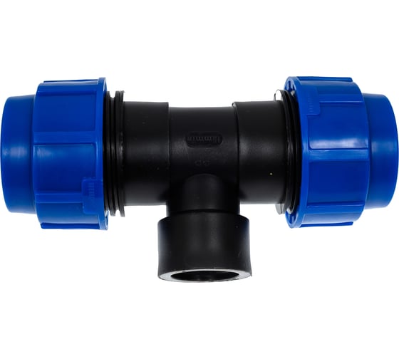 Изображение товара Тройник компрессионный для полиэтиленовых труб LAMMIN внутренняя резьба 32x3/4" 80/8 Lm34012322032