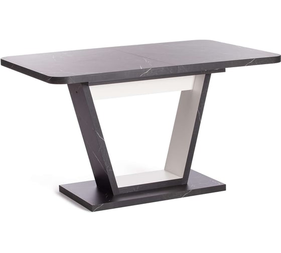 Изображение товара Стол Tetchair Vox раздвижной, лдсп, 132-172x85x75,5 см, мрамор черный/белый 19268