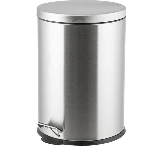 Изображение товара Мусорное ведро с педалью ООО Комус 20 л, матовое, нержавеющая сталь 1852322