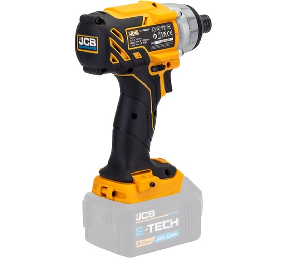Изображение товара Шуруповерт аккумуляторный JCB 18V, max 180Nm, без аккумулятора JCB-18BLID-B-E(57241)