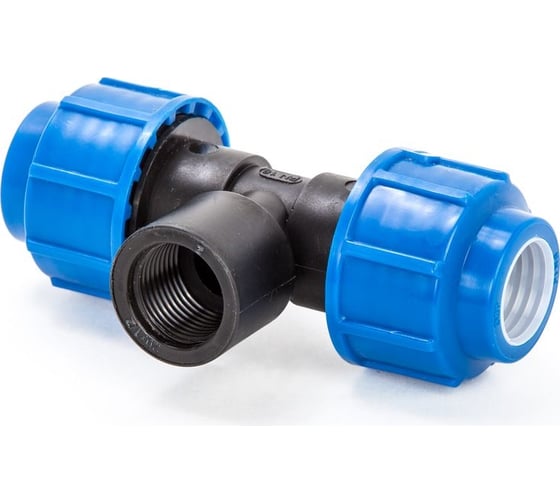 Изображение товара Тройник компрессионный для полиэтиленовых труб LAMMIN внутренняя резьба 90x3" 6/1 Lm34012907590