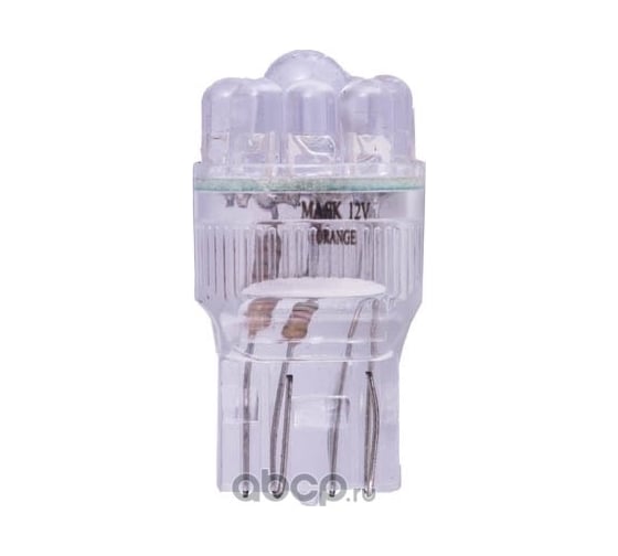 Изображение товара Автомобильная лампа светодиод МАЯК 4660007270774 ORANGE 12V, T20/5, 9LEDW3x16q, стоп 12T20\5-O\9LED
