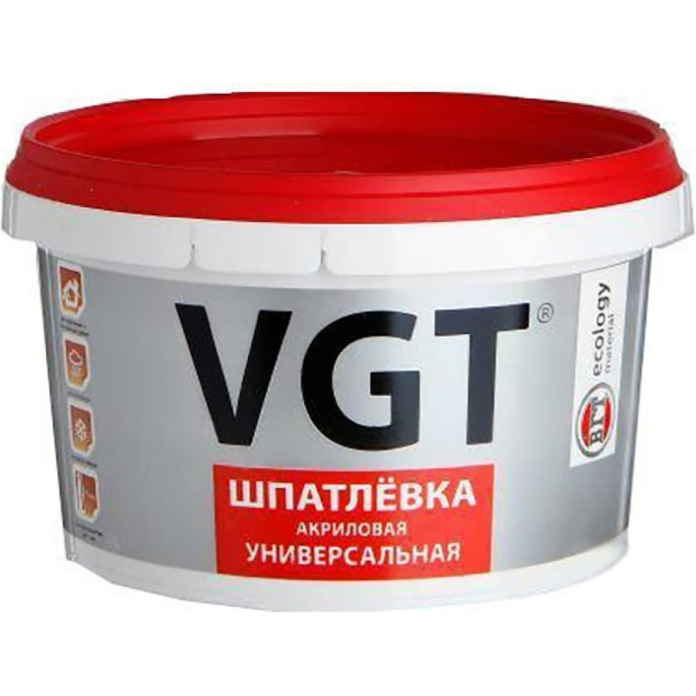 Универсальная акриловая шпаклевка для наружных и внутренних работ VGT общий журнал работ attache