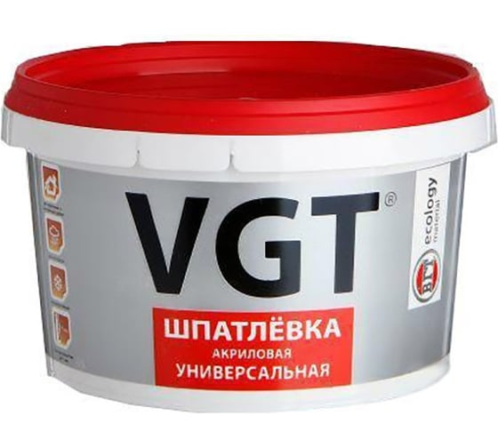 Изображение товара Акриловая универсальная шпаклевка 3,6 кг для наружних и внутренних работ VGT 55220