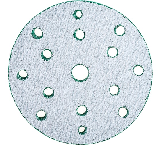 Изображение товара Абразивный диск d 150 мм ЗЕЛЕНЫЙ 15 отв P0060 набор 5 шт Schtaer FILM FScG60