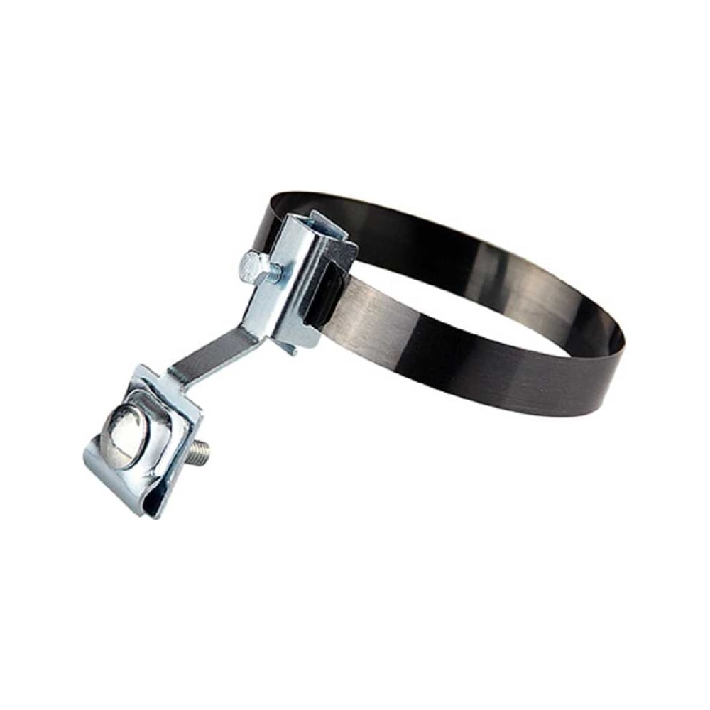 Изображение товара Держатель молниепроводника на трубе Protectpro универсальный ф0-80 мм, нерж полоса, держатель оцинкованный 4031