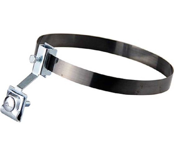 Изображение товара Держатель молниепроводника на трубе Protectpro универсальный ф0-160 мм, нерж полоса, держатель оцинк. 4032