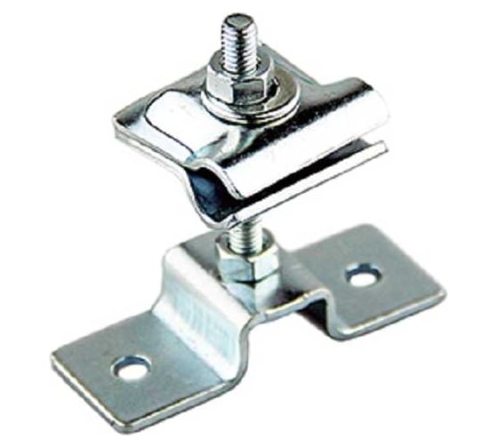 Изображение товара Держатель/зажим молниепроводника 8-10мм Protectpro оцинк. Н=25мм 4037