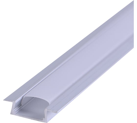 Изображение товара Комплект врезного алюминиевого профиля с рассеивателем REXANT 22x6мм, 1м 146-405-1