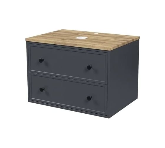 Изображение товара Подвесная тумба со столешницей IDDIS torr 70 см, темно-серый TOR70DBi95K