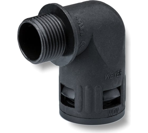 Изображение товара Муфта для гофрированных труб Weyer WQW-M16B/AD13.0 - коннектор угловой, нар. M16x1.5 WE1701900