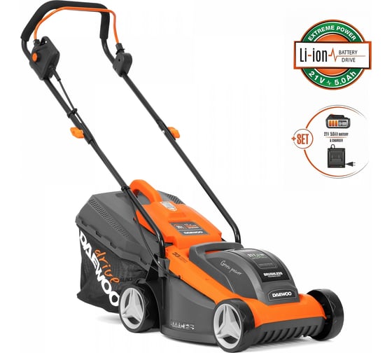 Изображение товара Аккумуляторная газонокосилка DAEWOO DLM с акб и зу 3221Li SET