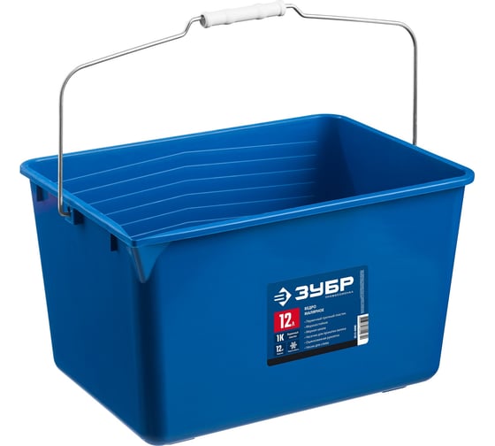 Изображение товара Малярное пластмассовое Ведро Зубр 12 л высокопрочное  0609-12_z02