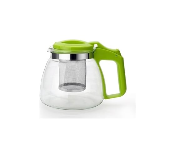 Изображение товара Заварочный чайник Appetite стекло 0,9 л с фильтром зеленый YZ121