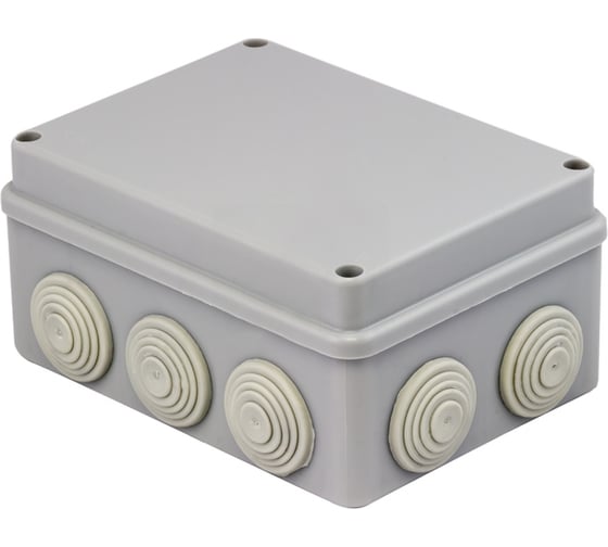 Изображение товара Распаечная пылевлагозащитная коробка EKF КМР-050-041 PROxima 10 мембранных вводов plc-kmr-050-041