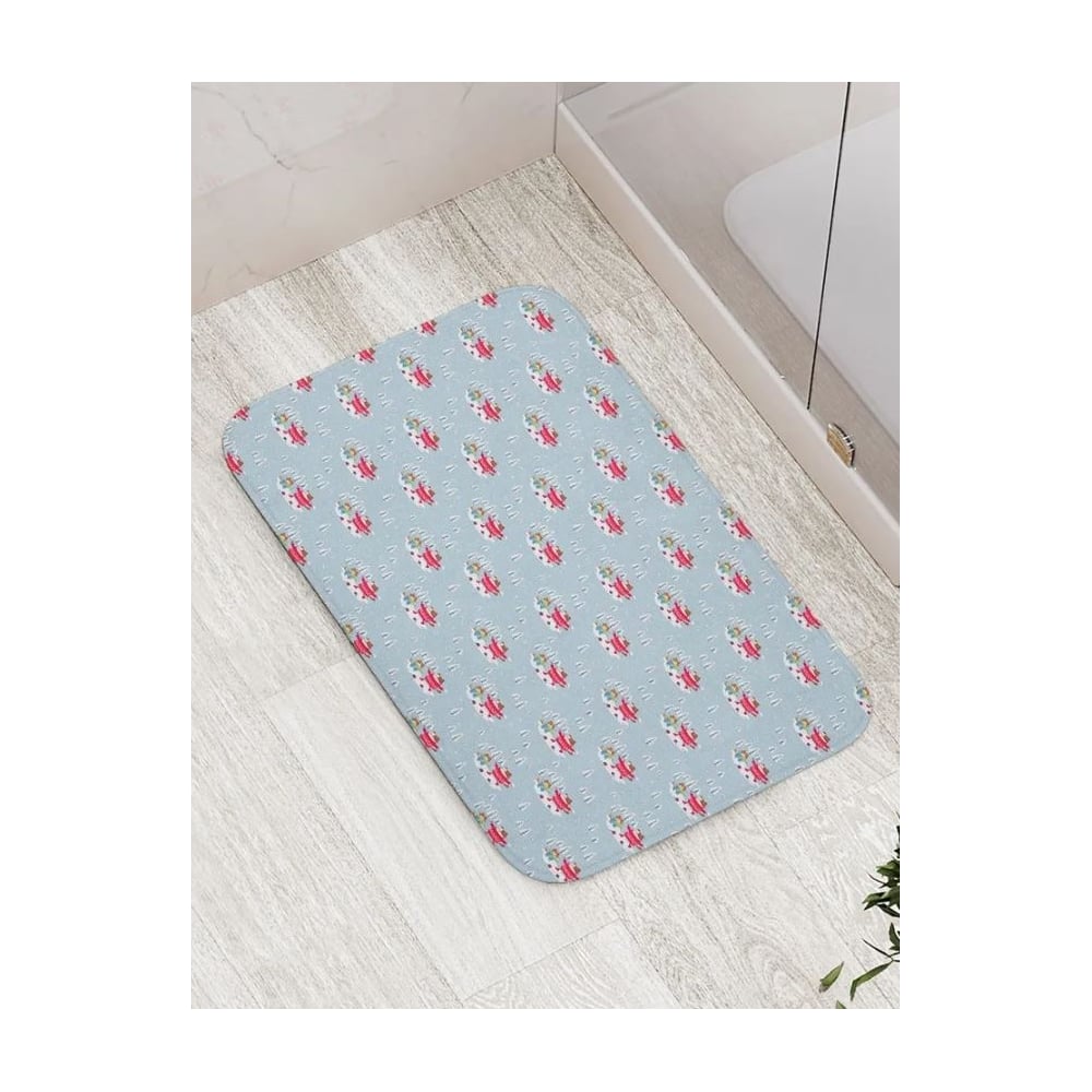 Изображение товара Противоскользящий коврик JOYARTY "Прогулка котиков" 60x100 см для ванной