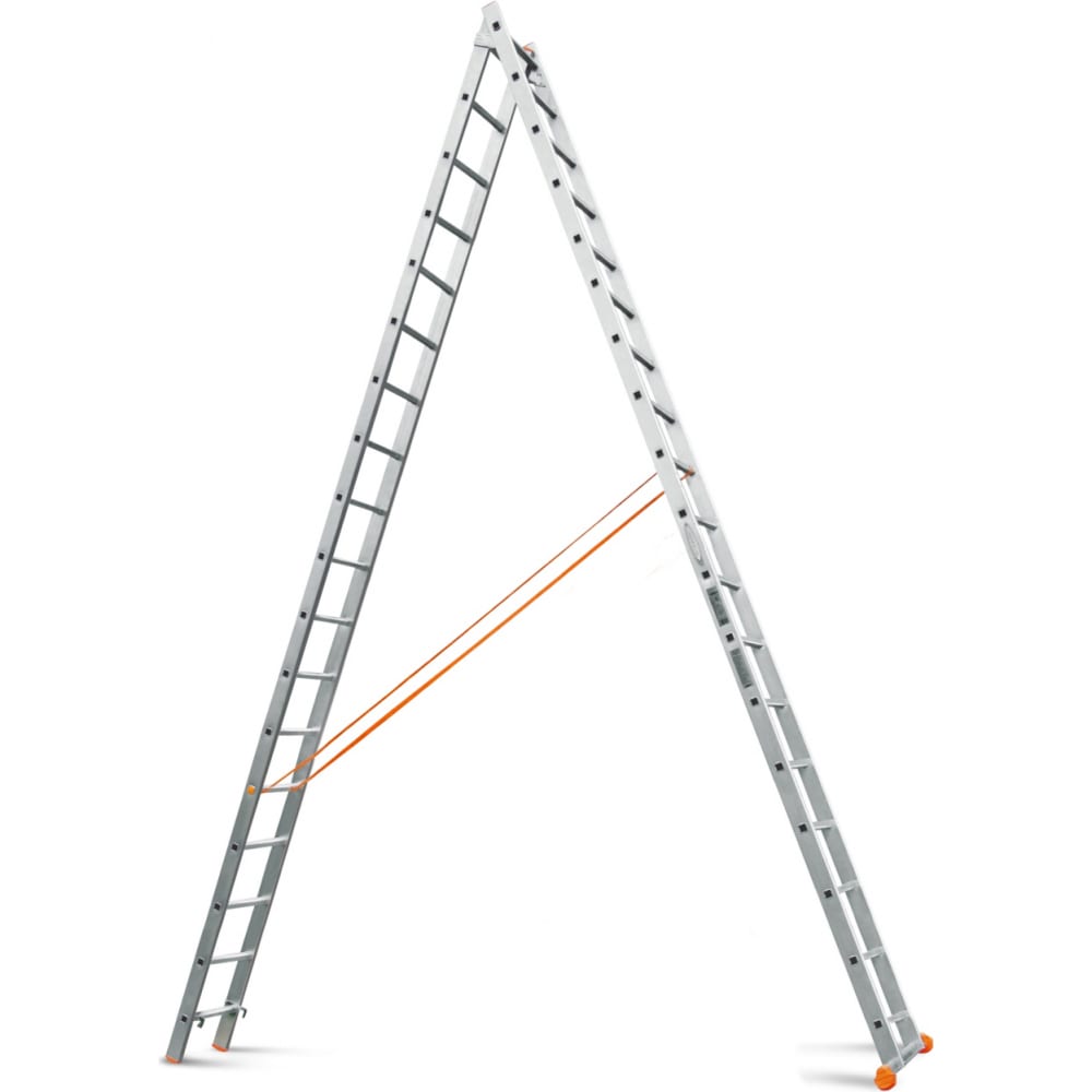 фото Двухсекционные лестницы эйфель классик 2x18