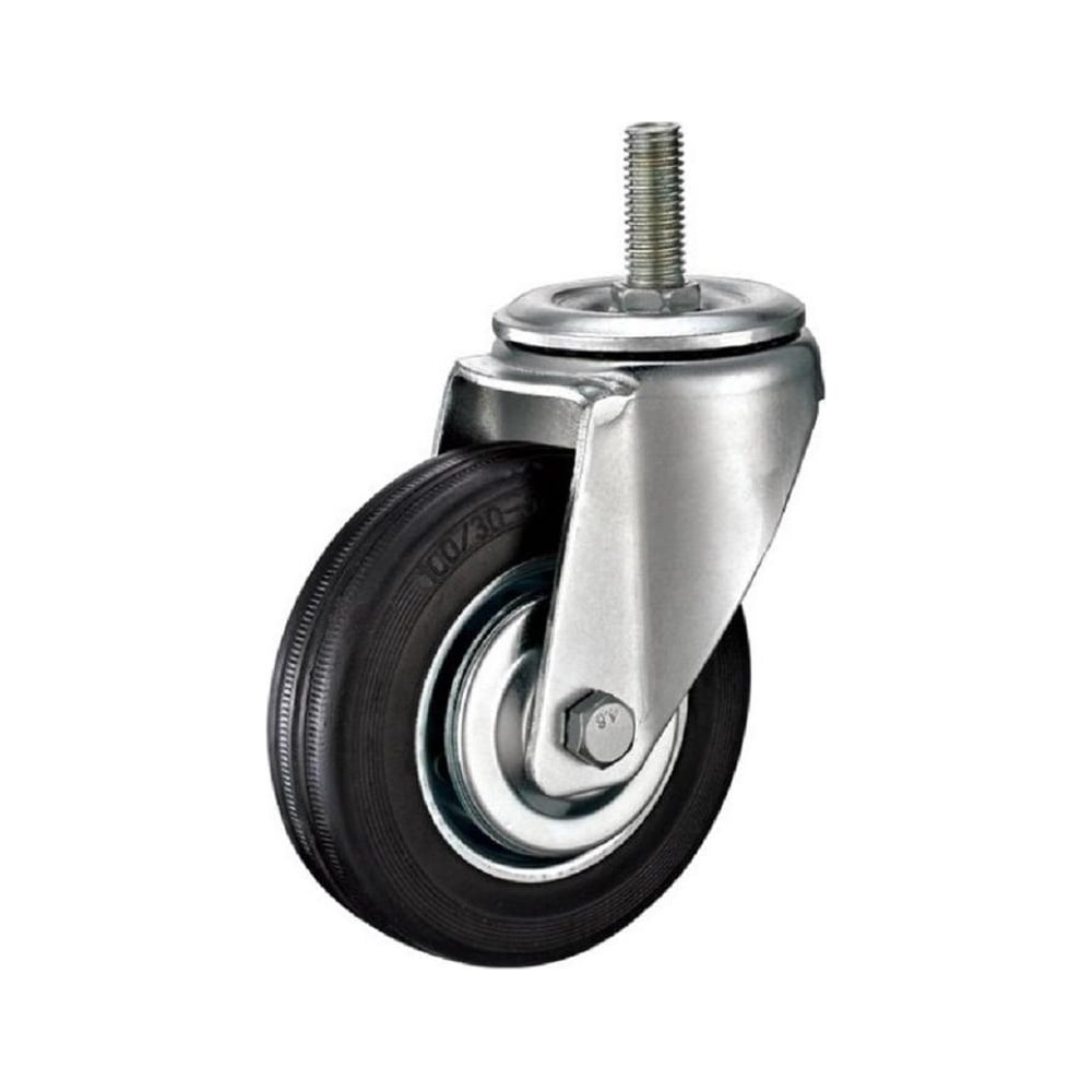 Изображение товара Колесо для тележки с черной резиной SCT 125 ООО Комус 1093506