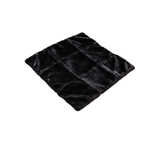 Изображение товара Накидка сиденья SKYWAY искусственный мех, мутон, без спинки, 43*43 см., черный S03003008