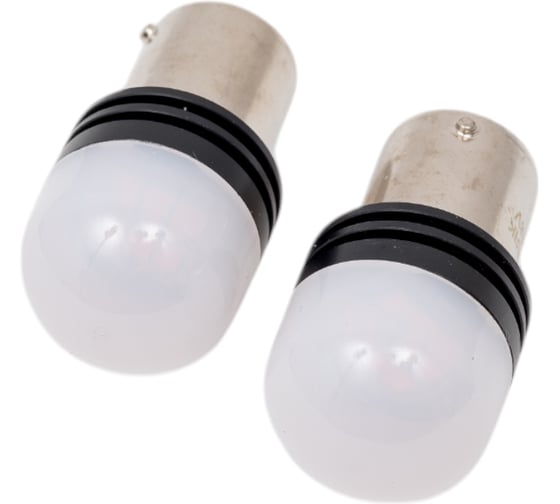 Изображение товара Автомобильная лампочка МАЯК BLACK ORANGE 12V, T25, 4SMD(2835), BAU15s, смещенный цоколь, 2 шт в блистере 12T25/BLK17/OR/2BL