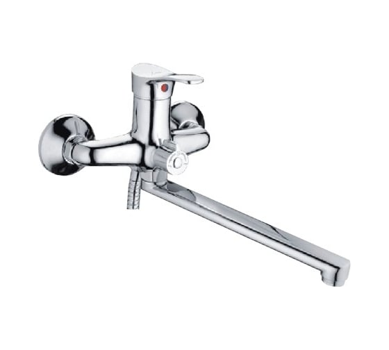 Изображение товара Смеситель для ванны LEDEME картридж диаметр 35 мм, L-30, дивертор в корпусе, керамика, силумин L2214-B 805830