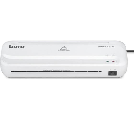 Изображение товара Ламинатор BURO BU-L285 белый, A4, 80-100 мкм, 22 см/мин, 2 вала, ламинирование фото 1061667