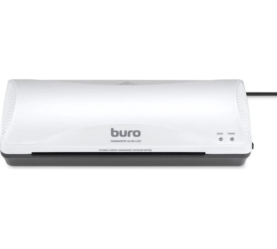 Изображение товара Ламинатор BURO BU-L283 белый, A4, 80-125 мкм, 25 см/мин, 2 вала, ламинирование фото 1061662