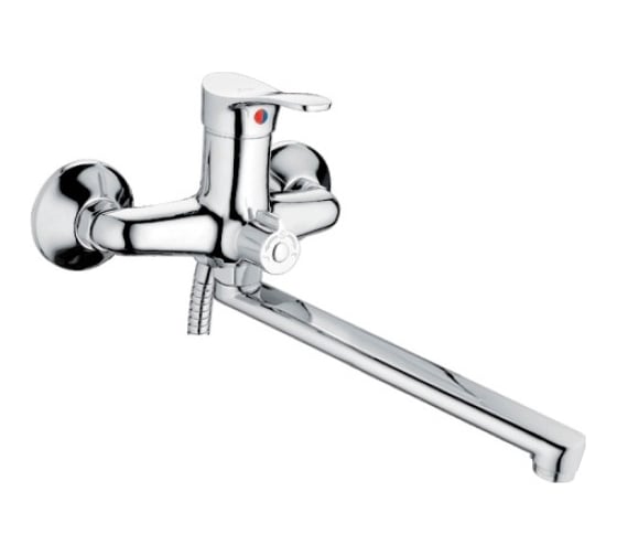 Изображение товара Смеситель для ванны LEDEME картридж диаметр 35 мм, длинный излив L30F, дивертор в корпусе L2214 65780