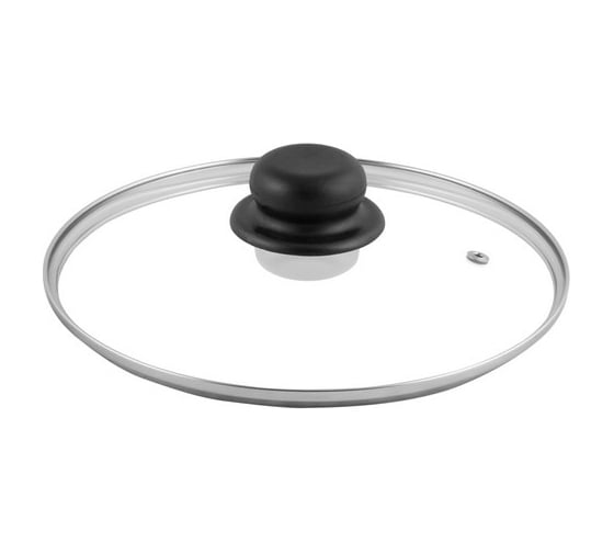 Изображение товара Стеклянная крышка Appetite литая пластиковоая кнопка 26 см рукав HSD26L