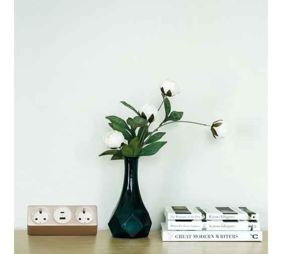 Изображение товара Розеточный блок на струбцине Mebax 10A 2 секции Серебро+Черный 1 (USB + Type C) 00-00002739