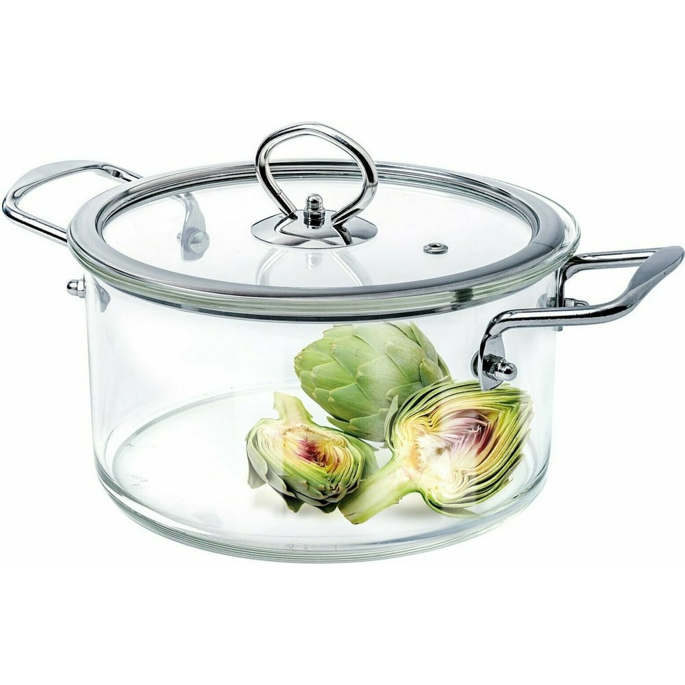 Изображение товара Стеклянная кастрюля appetite 4,5 л студия CRF-8 для газовых и электрических плит