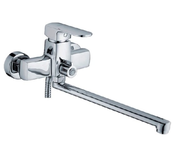 Изображение товара Смеситель для ванны LEDEME картридж диаметр 35 мм, длинный излив L30F, дивертор в корпусе L2254 89836