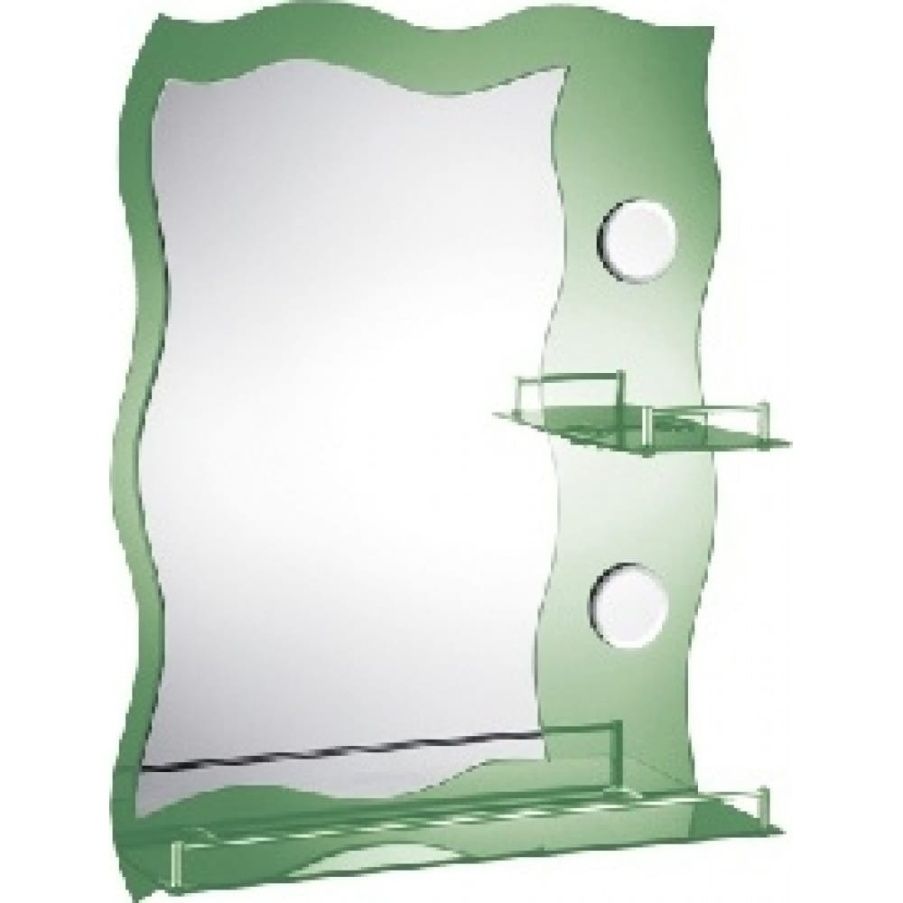 фото Комбинированное зеркало potato зеленый, размер 600x450 мм p760-3