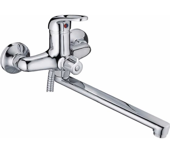 Изображение товара Смеситель для ванны LEDEME  с длинным изливом и душем L2239-B хром 89765